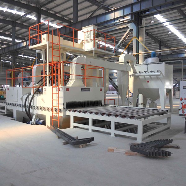 Continuous pass through roller conveyor type Shot blasting machine